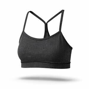 Lululemon Athletic Top Size 6 Black White Pattern Y-Back Excellent Condition